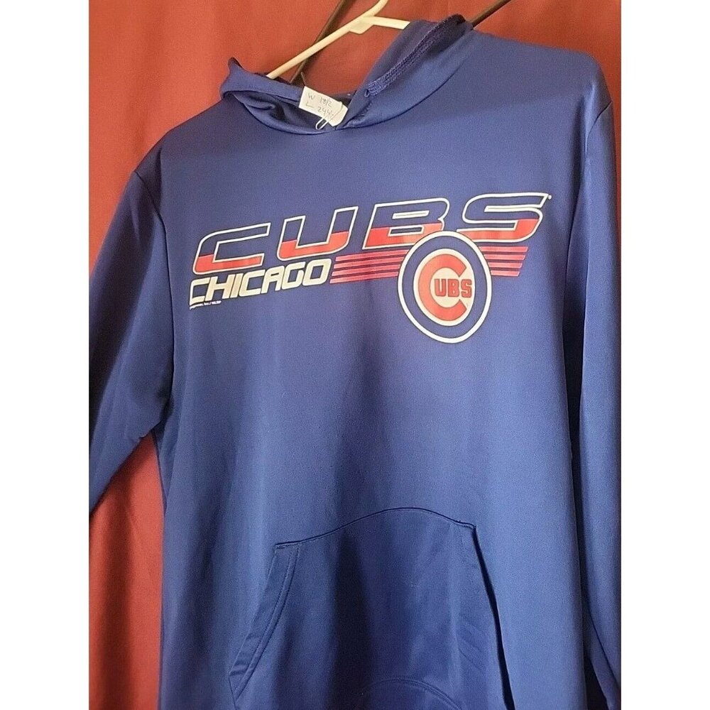 Chicago Cubs Hoodie -Adult Medium - hooded sweatshirt Cubby Blue baseball